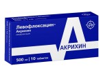 Левофлоксацин-Акрихин, табл. п/о пленочной 500 мг №10